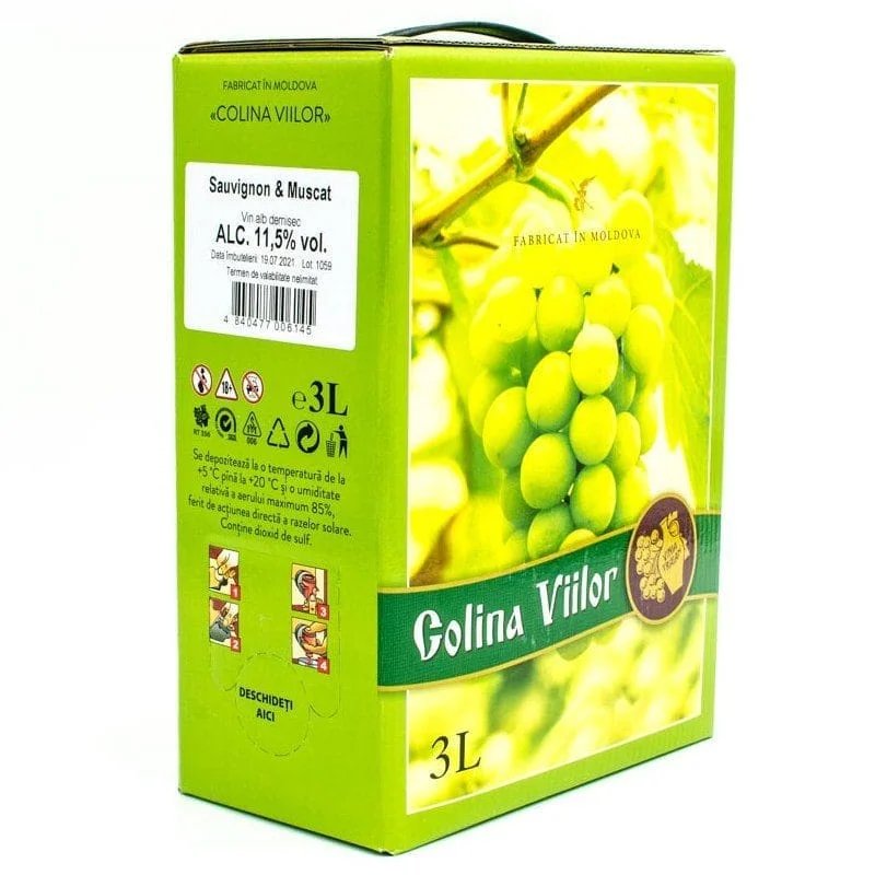 Bag in Box – Vinia Traian – Sauvignon Blanc & Muscat Ottonel – 3L