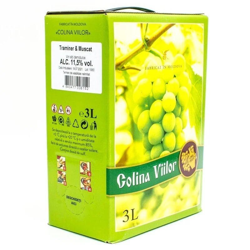 Bag in Box – Vinia Traian – Traminer & Muscat Ottonel – 3L